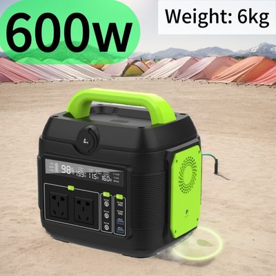576wh Estação de Energia Portátil 600W 300W 200W Gerador de Apoio Solar