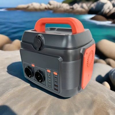 OEM/ODM 600W Camping Mobile Power Estação de energia de emergência interior Gerador solar Inverter incorporado