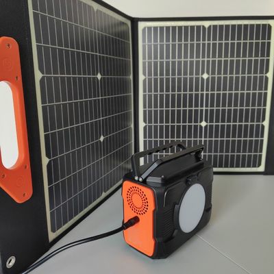 Gerador solar leve de 200 W com baixa taxa de descarga e capacidade de bateria de 48000 mAh