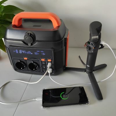 600W/576wh Estação de Energia Portátil Direta Multifuncional com Saída Tipo-C2 Pd27W