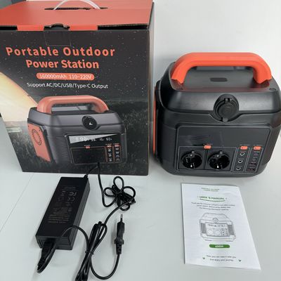 110V 220V emergência de acampamento 576wh central de energia solar móvel portátil 600W