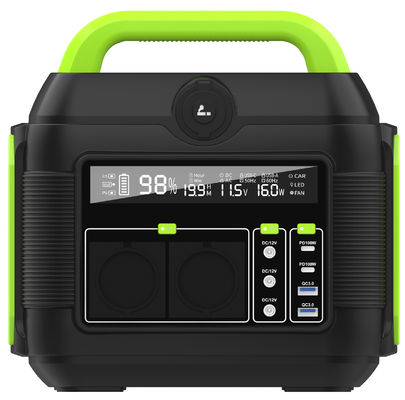 Potência móvel portátil de 600W 6kg Laranja Preta Fornecedora de energia de emergência exterior interior