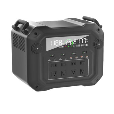 Estação de energia portátil de onda senoidal pura de 3600W LiFePO4 Armazenamento de energia solar Bateria BMS