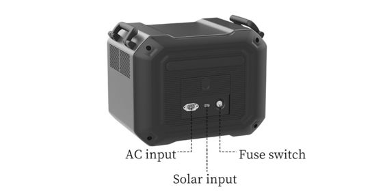 Estação de energia portátil de onda senoidal pura de 3600W LiFePO4 Armazenamento de energia solar Bateria BMS