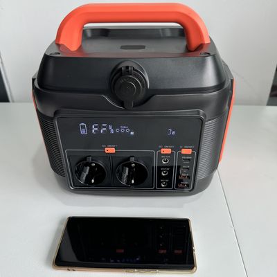 600W AC-DC Mobile Emergency Home Outdoor Portátil Central Elétrica Gerador Solar Negro