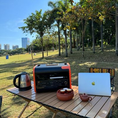 Estação de energia móvel de emergência de alta temperatura 2200W 40ah DC com carregamento sem fio