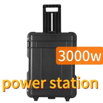 Estação de energia portátil de armazenamento de energia de 3000 W preto personalizável CE.Un38.3 Certificado