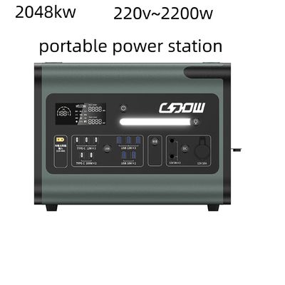 Luz de acampamento de emergência ao ar livre e tesouro de carregamento com estação de energia portátil