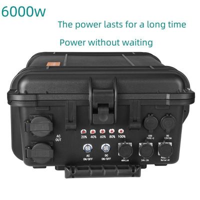 AC Pure Sine Wave Output Bateria de lítio ternar Gerador solar portátil para o exterior