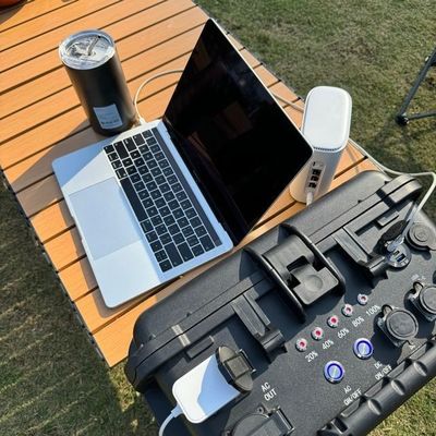 Gerador solar de acampamento de potência máxima de 8000W com vara de puxa manual e USB/tipo-C Max 18W