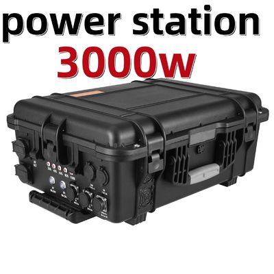 100-120V-3000W50Hz/60Hz Potência de saída ajustável Estação de energia de carrinho de rodas de acampamento ao ar livre