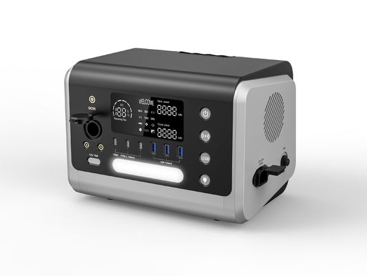 Estação de energia portátil de gerador solar de 600W HT06 600Wh com saída AC de 110V/230V