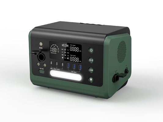 Estação de energia portátil de gerador solar de 600W HT06 600Wh com saída AC de 110V/230V