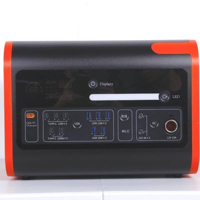 Estação de energia solar de emergência de carregamento sem fio de 15 W para acampamento e viagens ao ar livre