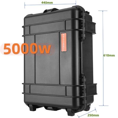Carregador de grupo de bateria de lítio de emergência de 5000W com sistema solar de carregamento USB