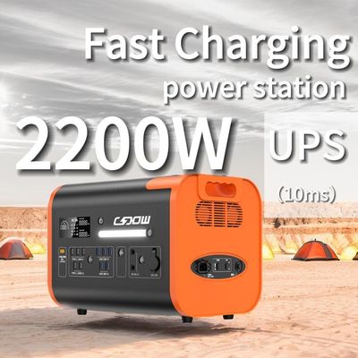 Carregador portátil 2000W Carregamento de carro Estação de energia portátil para laptop e acampamento