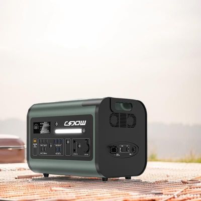 LiFePO4 Bateria de emergência de acampamento Gerador solar 1000W 2200W Central de energia portátil
