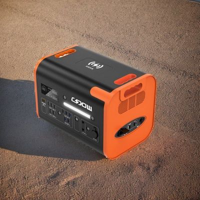 LiFePO4 Bateria de emergência de acampamento Gerador solar 1000W 2200W Central de energia portátil