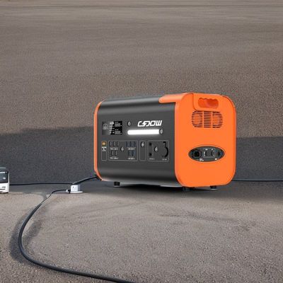 LiFePO4 Bateria de emergência de acampamento Gerador solar 1000W 2200W Central de energia portátil