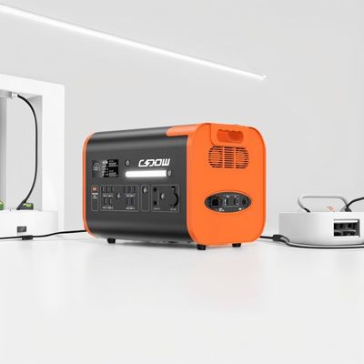 LiFePO4 Banco de energia de emergência de carregamento sem fio de 15W com saída de 220V e longa vida útil