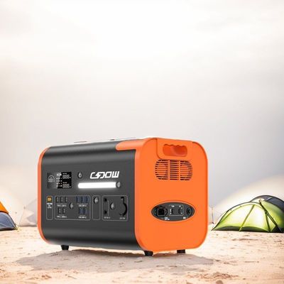 Gerador solar de 2000W com porta de saída multifunção e ecrã de fita de iluminação LED