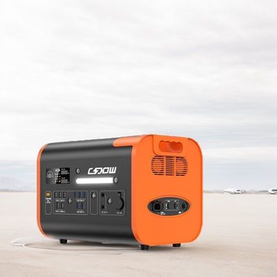 Gerador solar de 2000W com porta de saída multifunção e ecrã de fita de iluminação LED