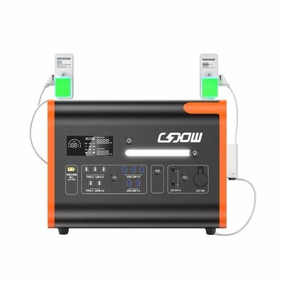 Bateria de armazenamento de energia de emergência para uso doméstico com saída de 2200 W e iluminação LED