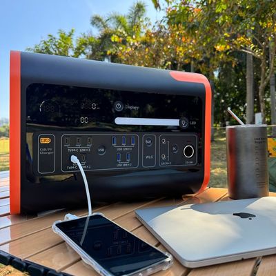 Estação de energia solar de emergência ao ar livre de 2000 W com USB e opções de cores personalizáveis
