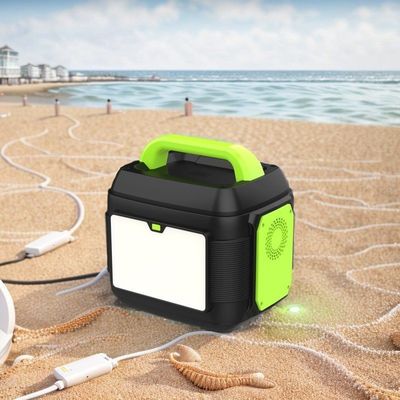 576wh Entrada solar Estação de energia portátil 600W Acampamento ao ar livre USB Tipo C DC AC saída