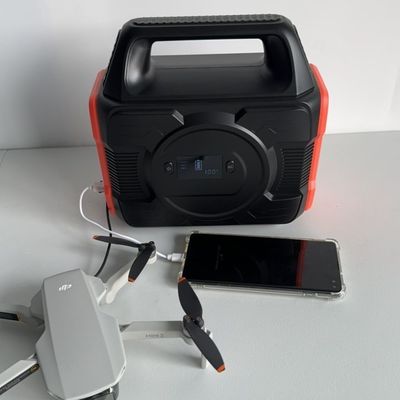 Baterias de lítio ao ar livre Bateria de armazenamento de energia Estação de energia portátil de 300W com MPPT