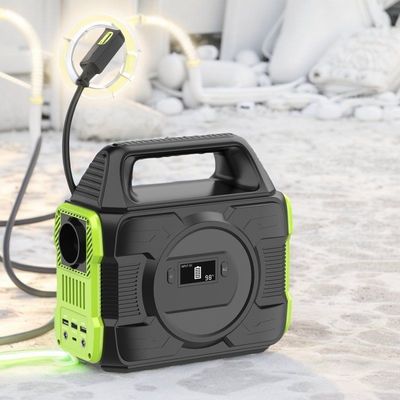 Estação de energia de armazenamento de energia de 300W com bateria de lítio e ecrã de cristal líquido