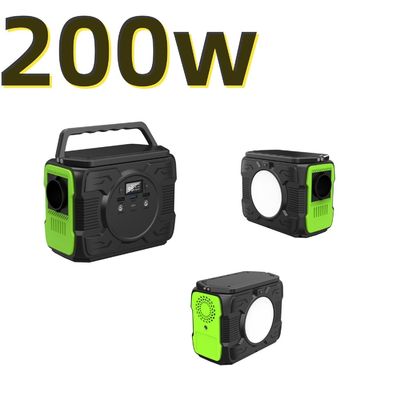 Estação de energia de emergência de painel solar de 200W Armazenamento de energia portátil para atividades ao ar livre