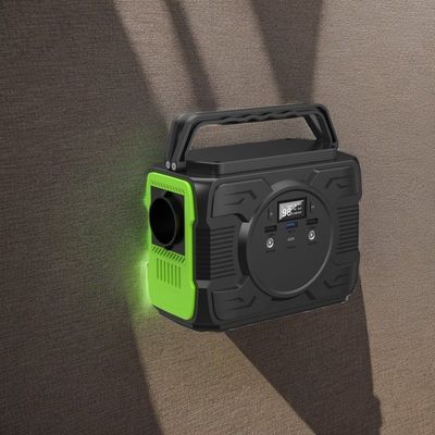 Estação de energia de armazenamento de energia ao ar livre de 200 W com projeto de farol de 100 W e saída DC1 2