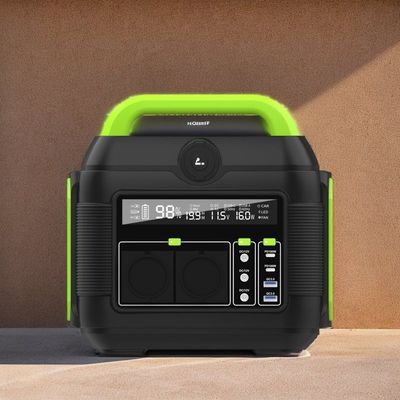 600W 110V/220V Bateria de lítio Estação de energia solar portátil para ambiente livre