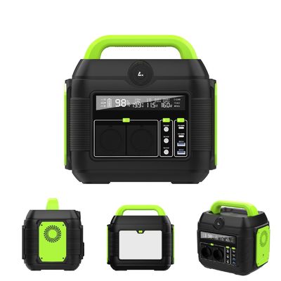 Gerador portátil Bateria de lítio Estação de energia móvel com tomada AC 110V 220V 600W