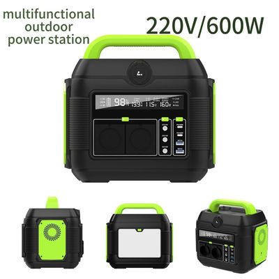 Bateria de lítio de 600W Energia solar exterior Armazenamento de energia Banco de energia móvel portátil