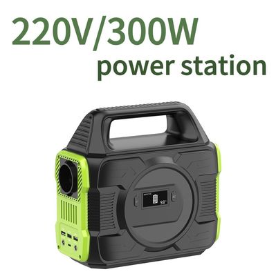 Cores personalizáveis Banco de energia de bateria portátil de 300W para energia solar de lítio 110V 220V