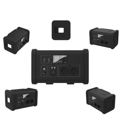 Gerador solar portátil de onda sinusoidal de 700 W para emergência ao ar livre e bateria de lítio