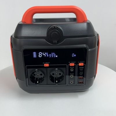 Gerador portátil de acúmulo de lítio de 600W para acampar em casa com função de proteção
