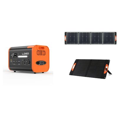 Gerador solar portátil de 2200W/2400W para acampamento ao ar livre e apoio de emergência familiar