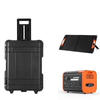 Gerador solar portátil de 6000 watts com bateria de lítio ternária e estação de energia móvel