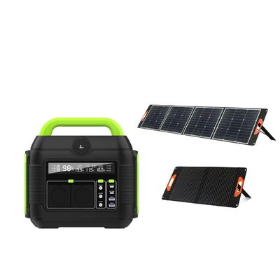 Gerador solar de 600 W com luz LED de cor personalizável e função de proteção contra curto-circuito