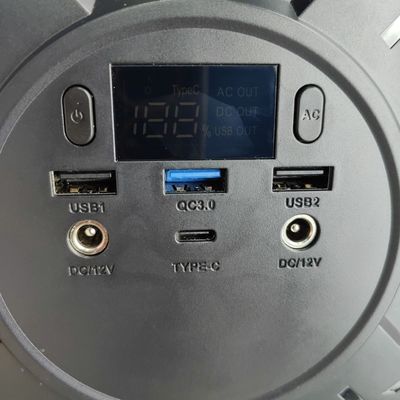 Estação de energia portátil de saída AC de onda modificada de 200W com capacidade de bateria de 48000mAh
