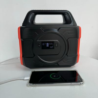 Cores personalizáveis 300 W Energia solar portátil 220 V Fornecedora de energia móvel para emergências ao ar livre