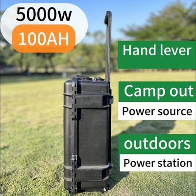 Soquete de saída AC Todas as 100ah Bateria de lítio ferro fosfato Negro gerador solar para emergência