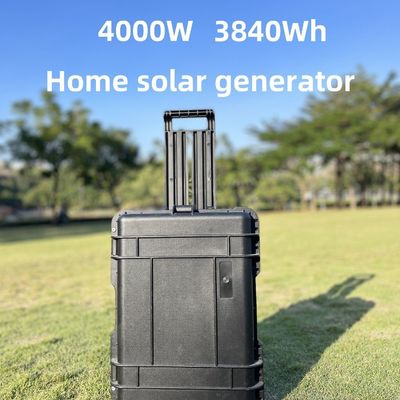 Armazenamento de energia ao ar livre LiFePO4 Bateria 4000W Painel Solar Portátil Estação de Energia de Acampamento
