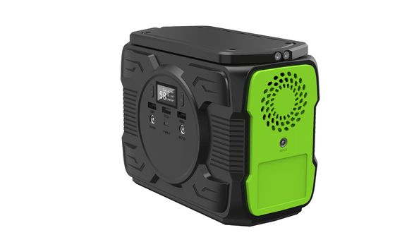 Estação de energia portátil de saída AC de onda modificada 200W com luz LED e saída QC3.0