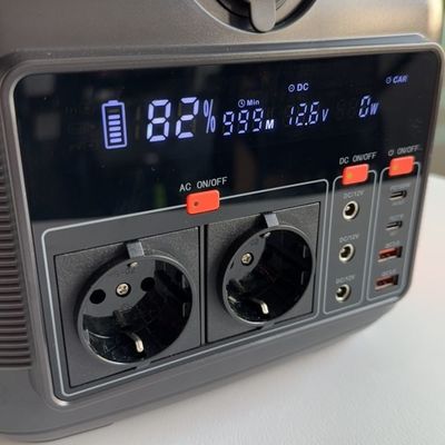Demandas de energia de emergência Centro de energia doméstica com bateria de lítio de 600W e iluminação LED de 11W