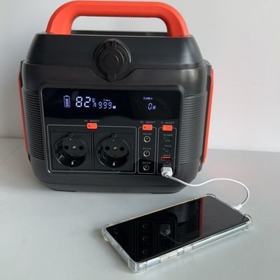 Demandas de energia de emergência Centro de energia doméstica com bateria de lítio de 600W e iluminação LED de 11W
