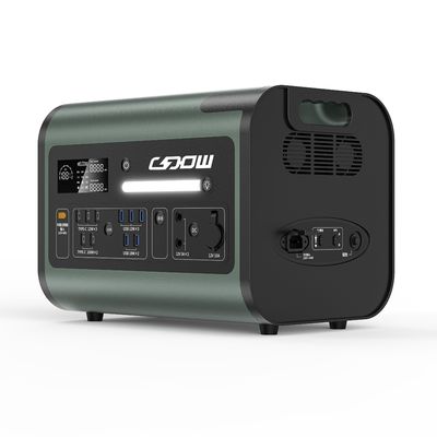 800W Carregamento Solar Outdoor Picnic Power Mobile 2200W Estação de Energia com Exibição de fita